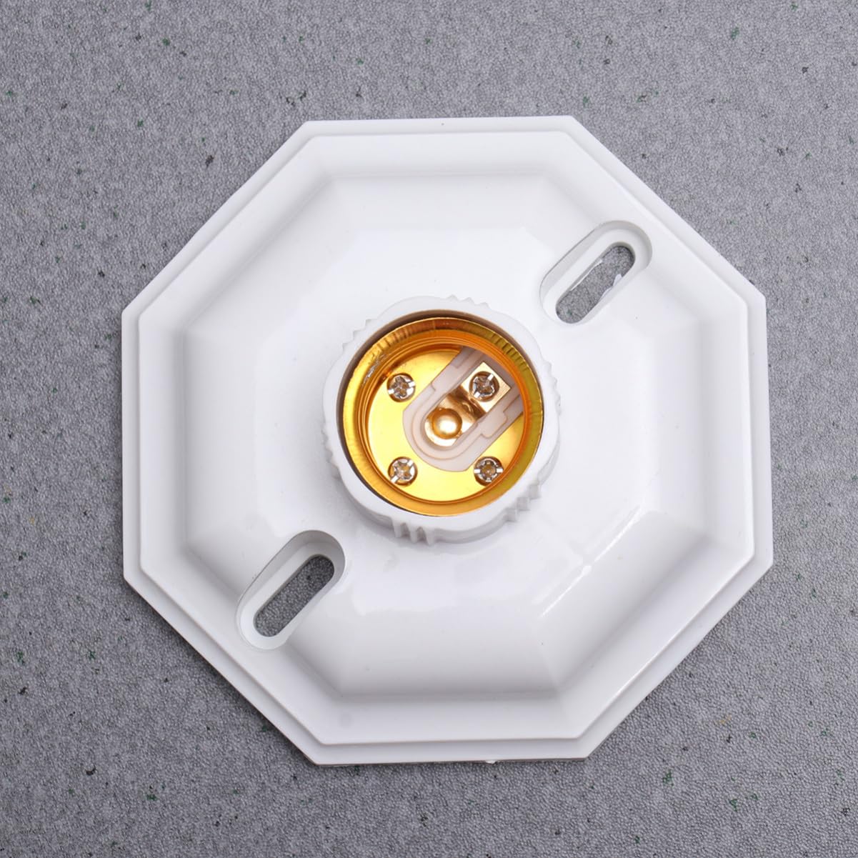 Hemobllo 12 Pz base leggera decorazioni per feste di Natale convertitore base lampada attacco base lampadina e27 adattatore portalampada attacco luce e27 lampade PRESA decorare bianca