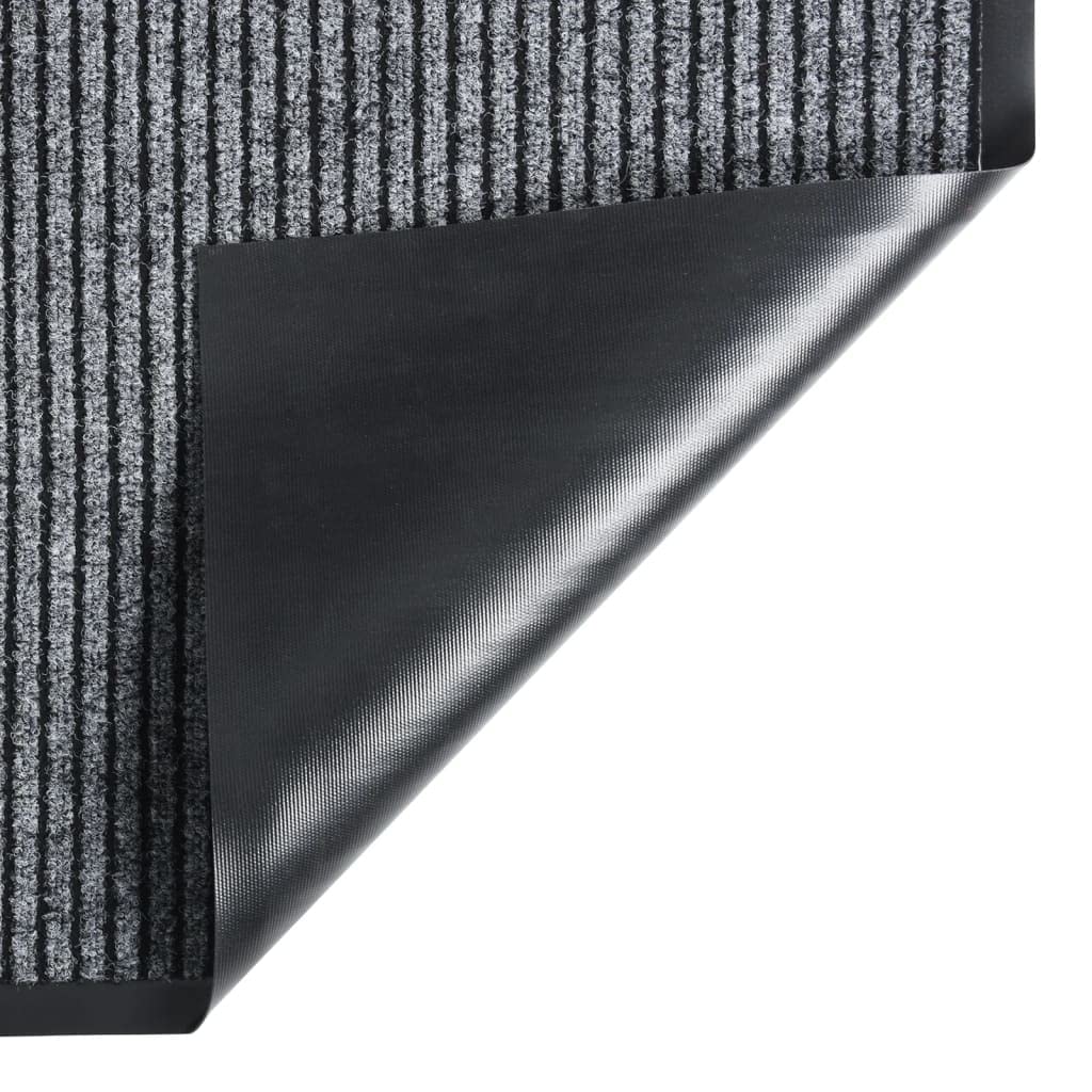 Zerbino Striato Grigio 40x60 cm,Zerbino Ingresso,Zerbino Impermeabile,Lavabile,Resistente allo Sporco,Tappetino Antiscivolo -331604