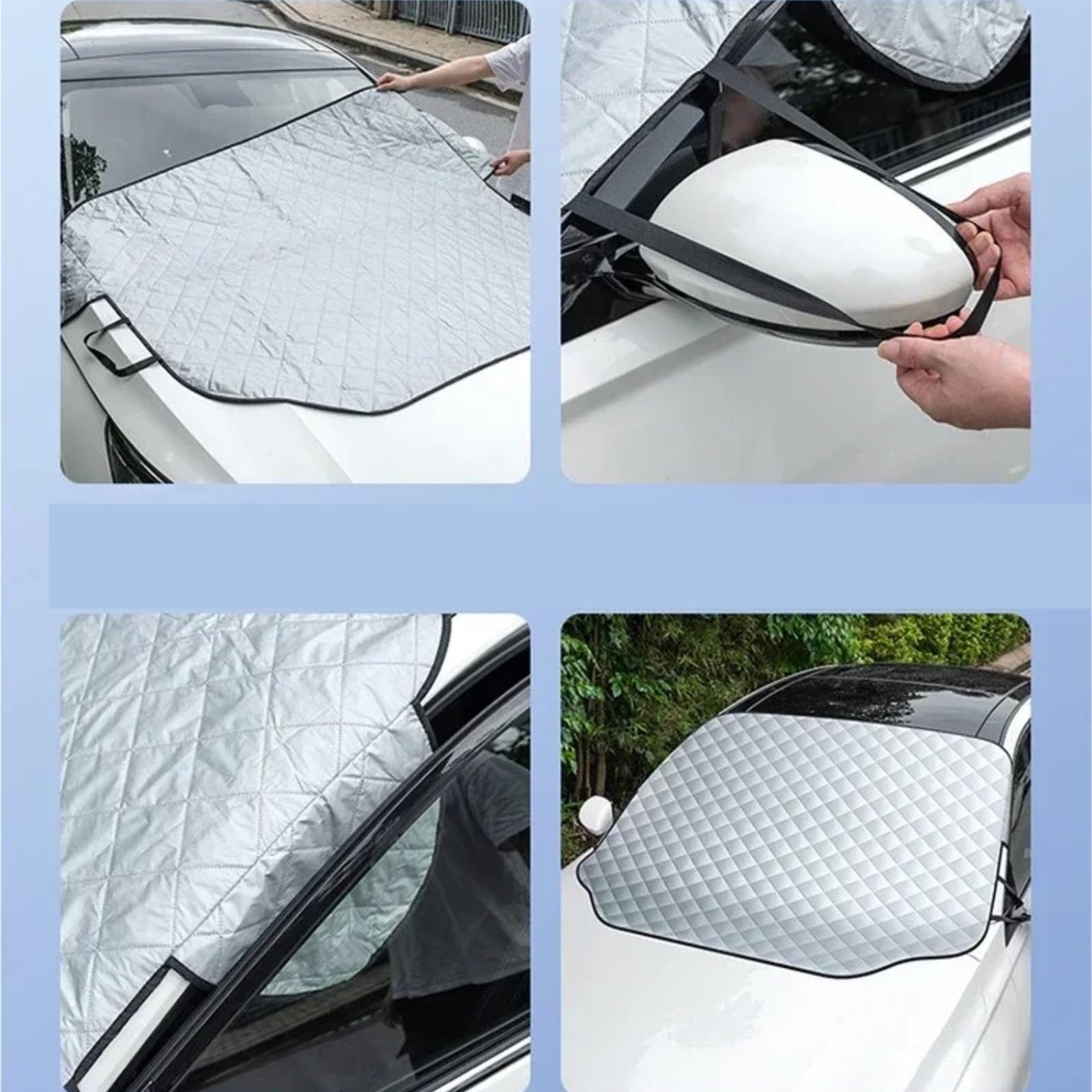 per Passat B5 B6 B7 Copertura per Parabrezza per Auto per Ghiaccio E Neve Copertura Parabrezza Auto Ghiaccio(158 * 126)