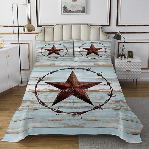 Miniatura 6 de Juego de colcha de vaquero occidental para niños, tamaño Queen, diseño geométrico de cactus, flechas de cactus, decoración de habitación de niños,