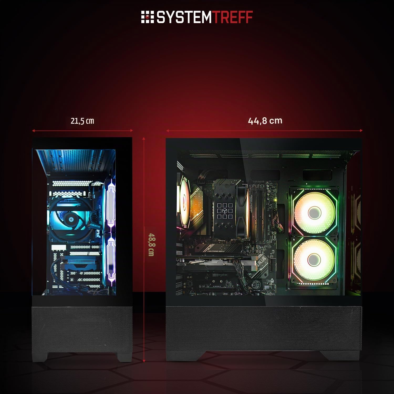 SYSTEMTREFF PC Gamer High-End - AMD Ryzen 7 7800X3D - RX 9070 16Go
