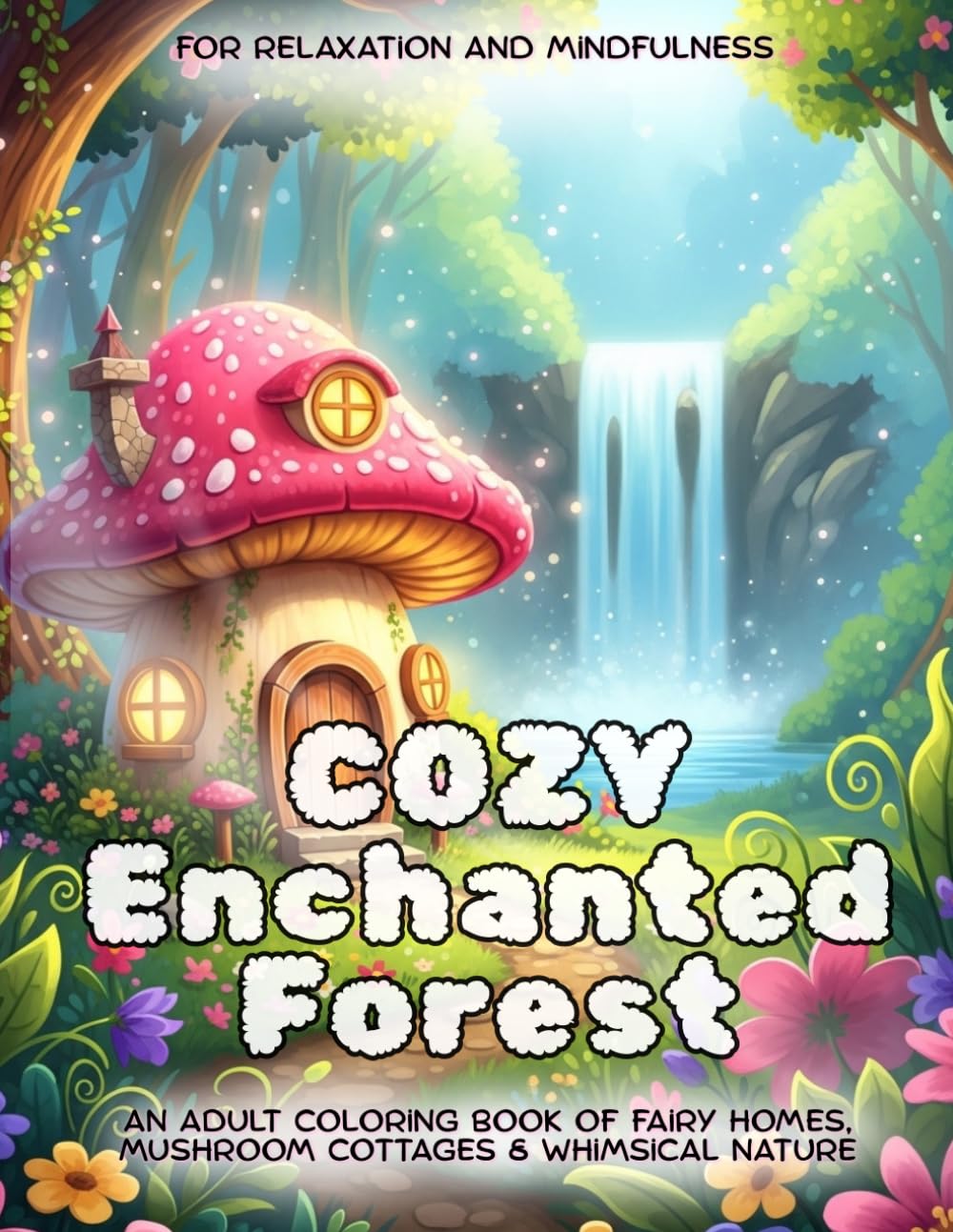 Cozy Enchanted Forest: Relaxation and Mindfulness: An Adult Coloring Book of Fairy Homes, Mushroom Cottages & Whimsical Nature