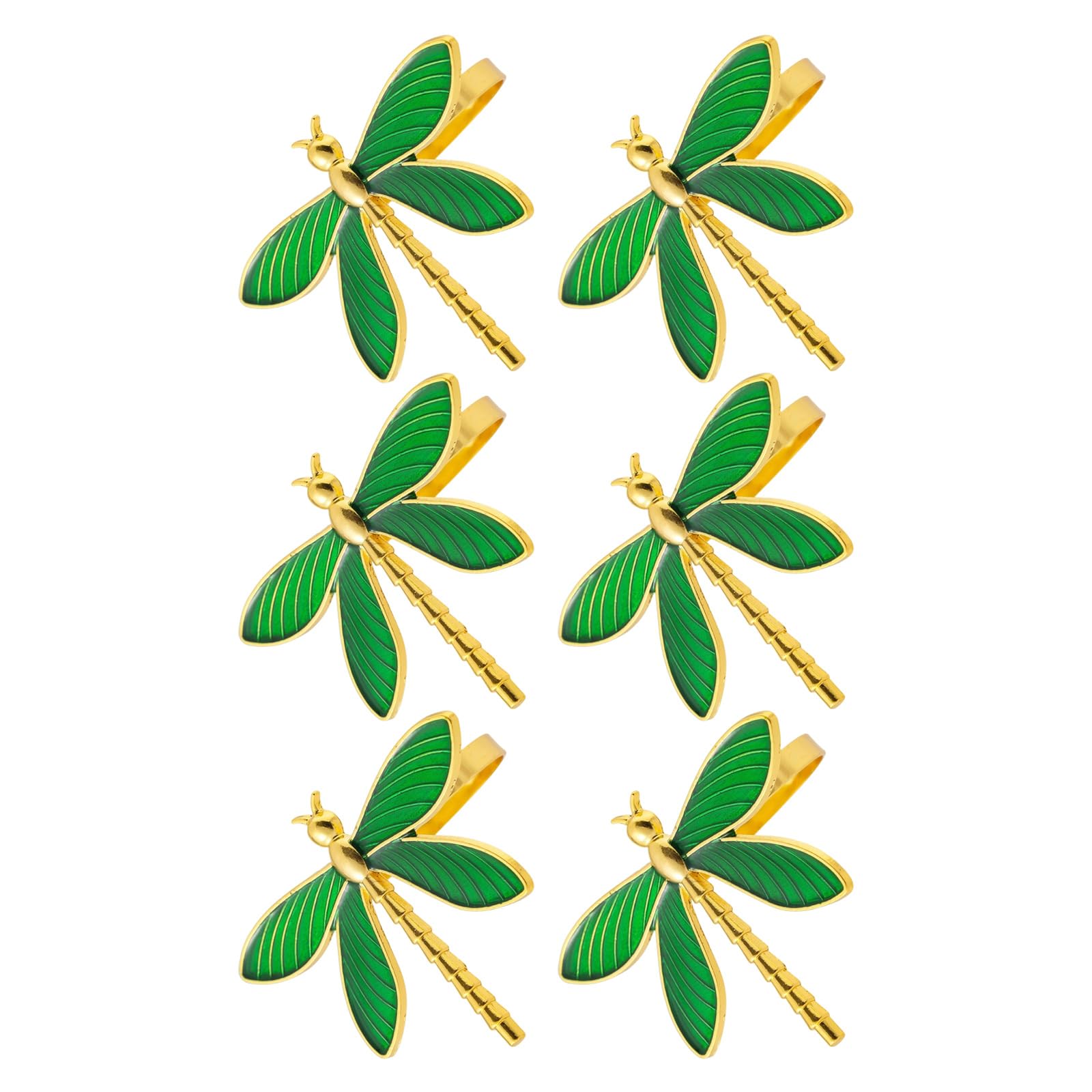 Oil Drip Dragonflies Napkin Accessories Metal Designs Napkin Holder Accessory for Wedding Table Decoration Multifunctional Dragonflies Towel Holders