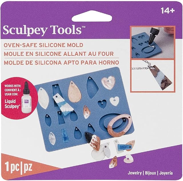Polyform Liquid Sculpey Silicone Bakeable Mold W/Squeegee-Jewerly