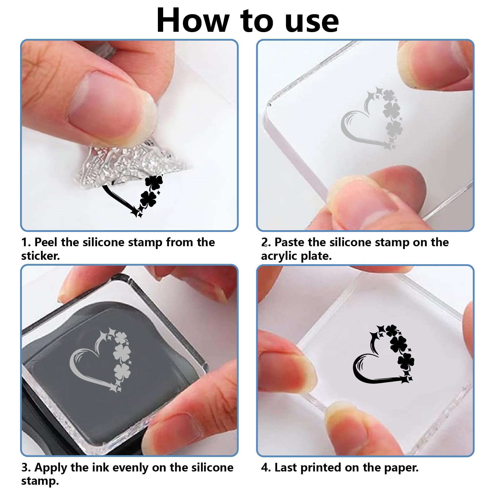 CRASPIRE Infermieri Timbri Trasparenti Parola Sfondo Riutilizzabile Timbro Postale Trasparente Sigilli in Silicone per Timbri per Giorno degli Infermieri Journaling Card Making Decor Forniture