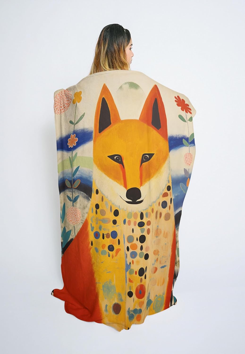 Finnish Spitz Dog Gifts for Men Blanket Gift Cute Blanket Large Throw Blanket 60" x 80"