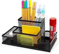 Porta Lapís Organizador Caneta Clips Lembrete Aramado Escritorio Treco Material Objeto