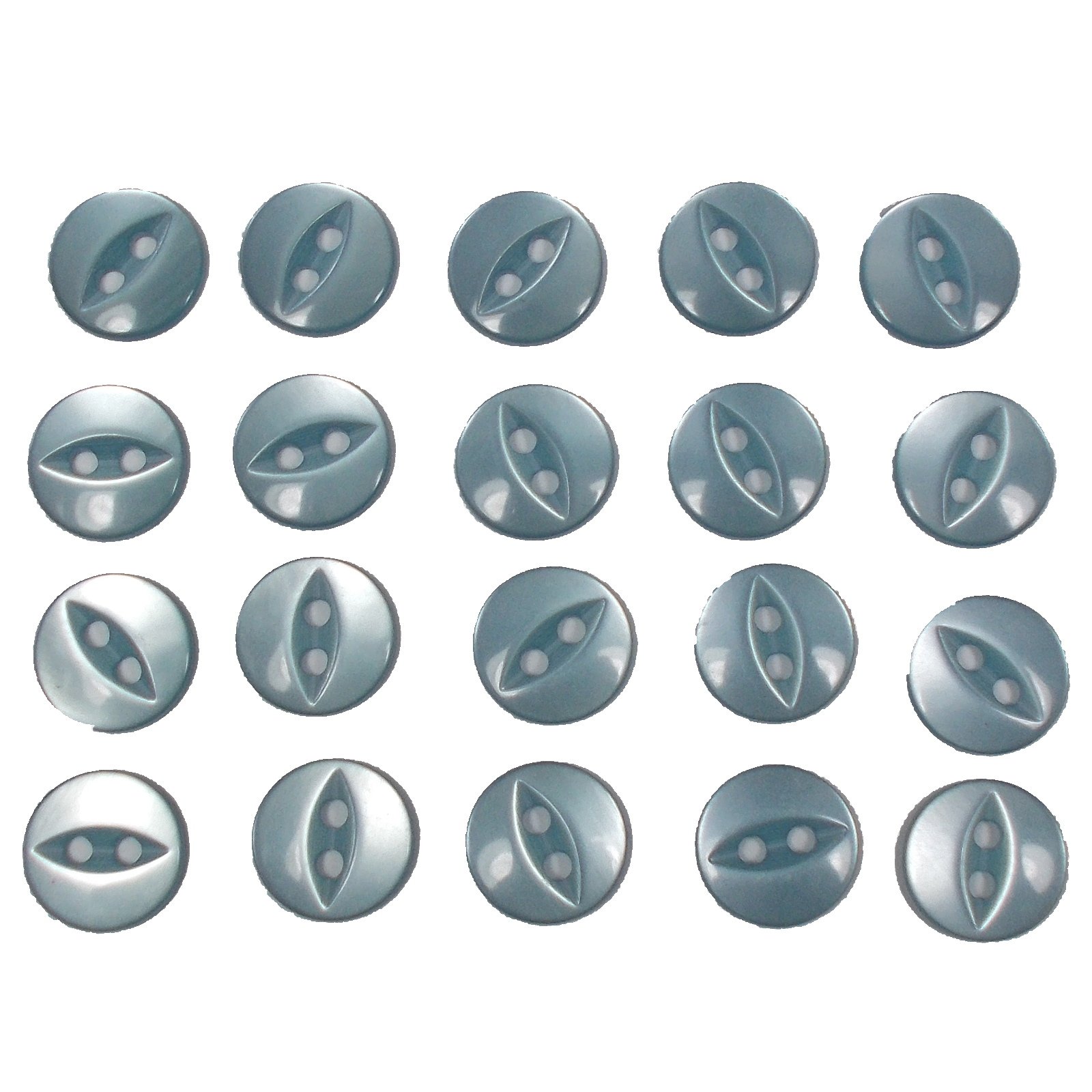 Fisheye Basic Buttons 11mm (Very Pale Blue, 20)