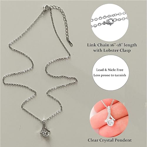 Miniatura 5 de Collar de regalo para novia, regalos de prometido para ella, collar para mi futura esposa, joyería de alma gemela para mujer