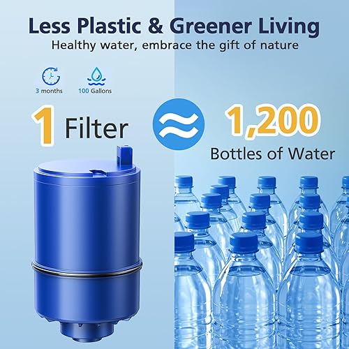 Miniatura 7 de Paquete de 6 filtros de agua de repuesto compatibles con todos los sistemas PUR, PUR PLUS de iones de filtrado de grifo, filtro de agua Pur RF-9999,