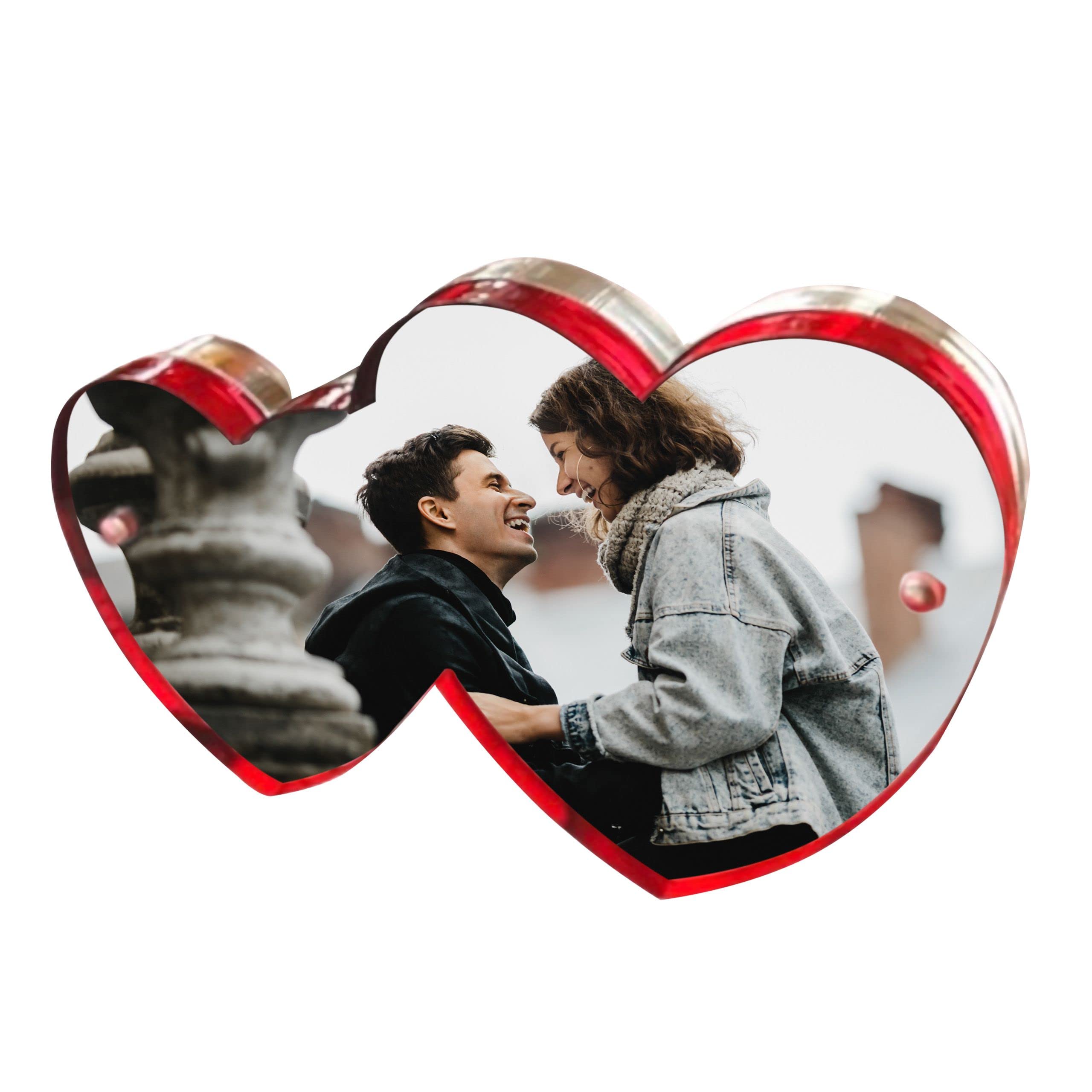 Amazon.com - Canetti Double Heart Frame Red - Wall Hanging Picture