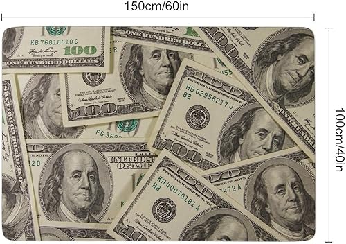 Vista 79 de Alfombra de billetes de cien dólares para niños, niñas, adolescentes, alfombra plegable antideslizante para decoración de habitación, dormitorio