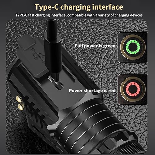 Miniatura 5 de Mini linterna LED recargable USB C, linternas pequeñas potentes de 2550 lúmenes con 5 modos de luz, linterna de bolsillo con clip, linterna