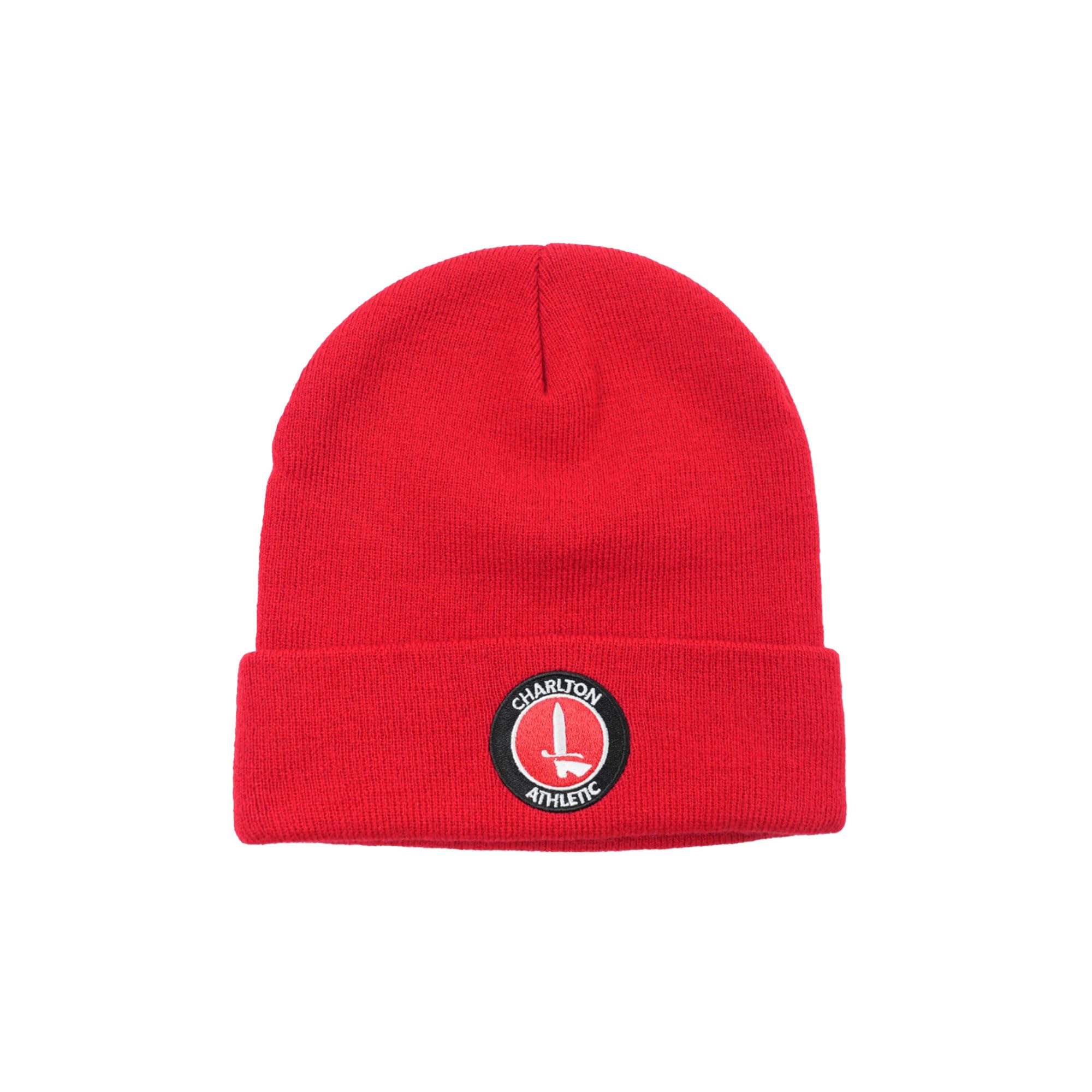 Charlton Athletic Football Beanie Hat – Official Charlton Hat, Unisex, Red, Acrylic Football Hat