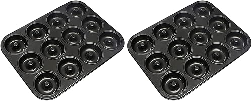 Miniatura 9 de Webake Paquete de 2 mini moldes para tartas de tubo estriado, 12 tazas de tamaño de mordida antiadherente, Bundtinis de 1.8 pulgadas, molde pequeño