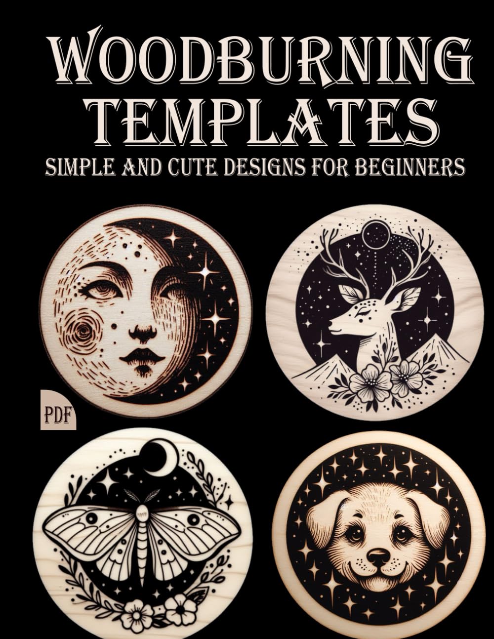 Woodburning Templates: Simple and Cute Designs for Tracing, Pyrography Patterns for Beginners