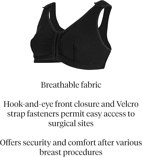 Miniatura 2 de McKesson Surgi-Bra - Brasier posquirúrgico, cierre frontal, algodónelastano, 36 pulgadas B, C, copas D, 1 unidad
