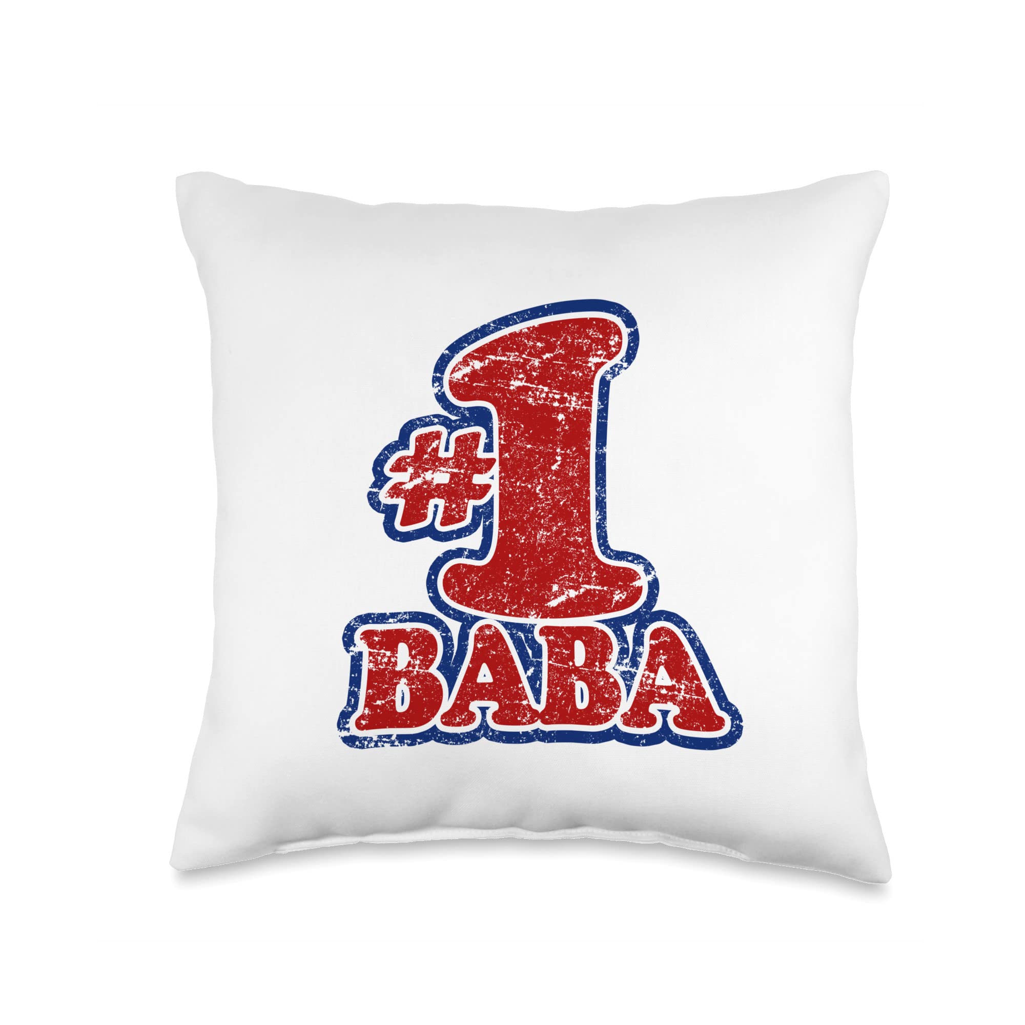# 1 Baba-Number One Throw Pillow, 16x16, Multicolor