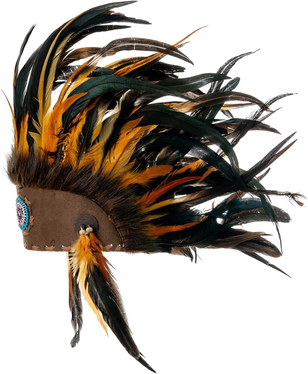 Novum Crafts Feather Headdress | Native American Indian Inspired | Choose Color