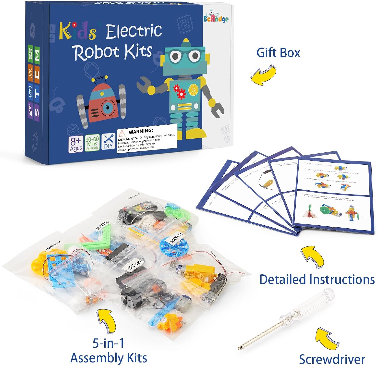 STEM Toys for Ages 8-13, Boys Crafts Robotics Science Kits for Kids Age 8-12, Robot Building Kit for Kids 8-10, Experiments Activities, Engineering STEM Toys 7+ 6 7 8 9 10 11 12 + Year Old Gifts - Image 3