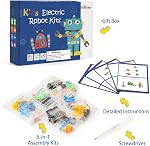 Kit robotique STEM Jouets pour enfants 6-8 8-10, Artisanat pour enfants Science Experiment Kit 6-8, Cadeaux d'anniversaire pour 6 7 8 9 10 Année Garçons Filles, Robot Building Jouets pour 6+ 6-12