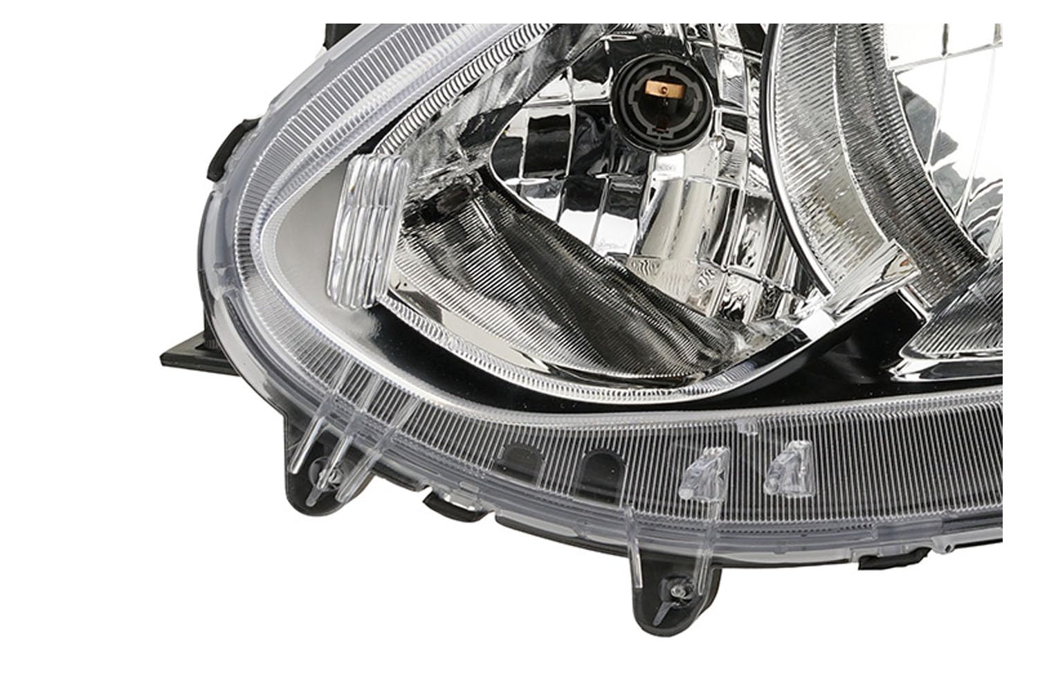 Johns, Faros delanteros halógenos aptos para Mitsubishi Space Star 12 12-20 H4 izquierda + faros antiniebla + bombilla