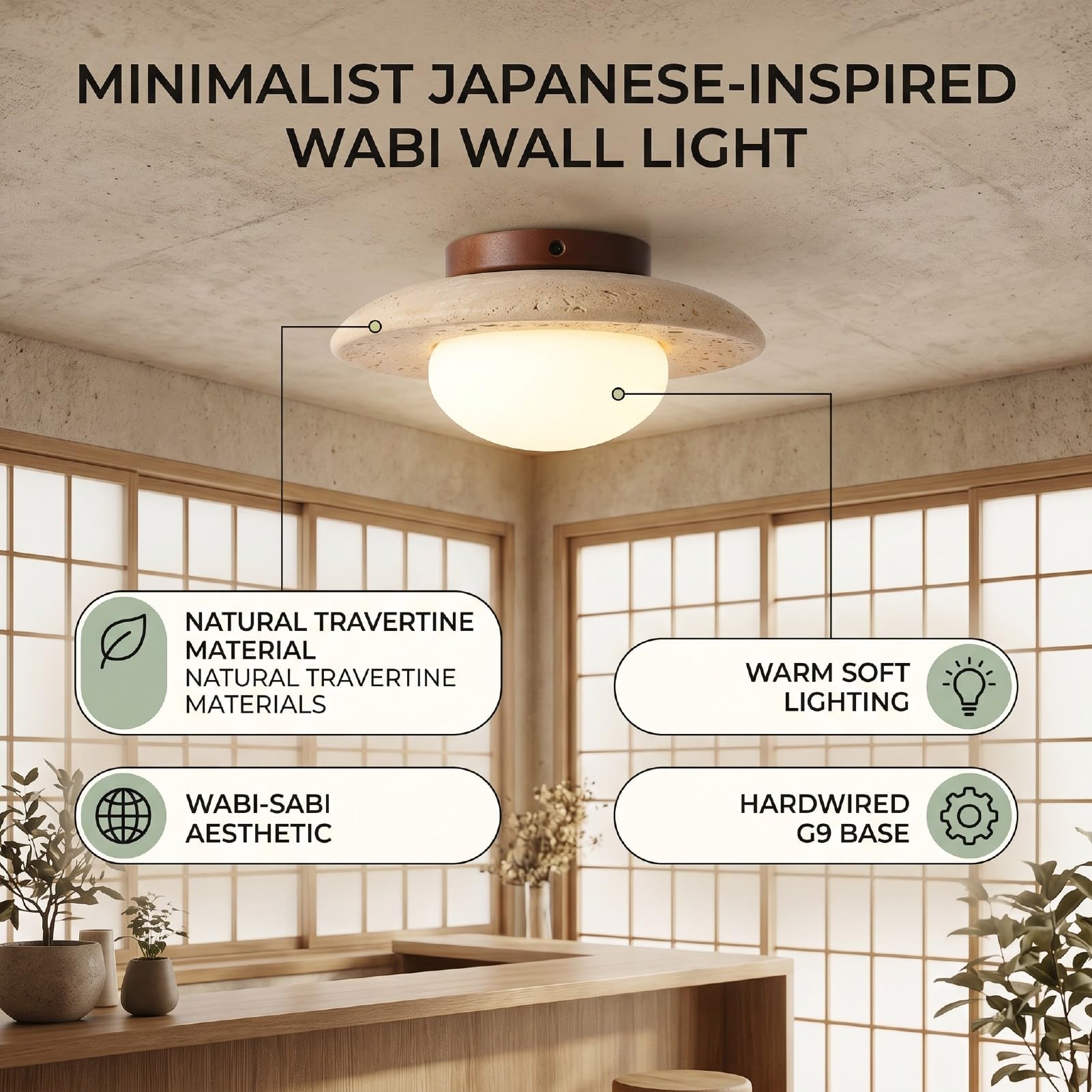Tangxi Estilo Japonés Nórdico Lámpara de Techo Minimalista para Cafetería