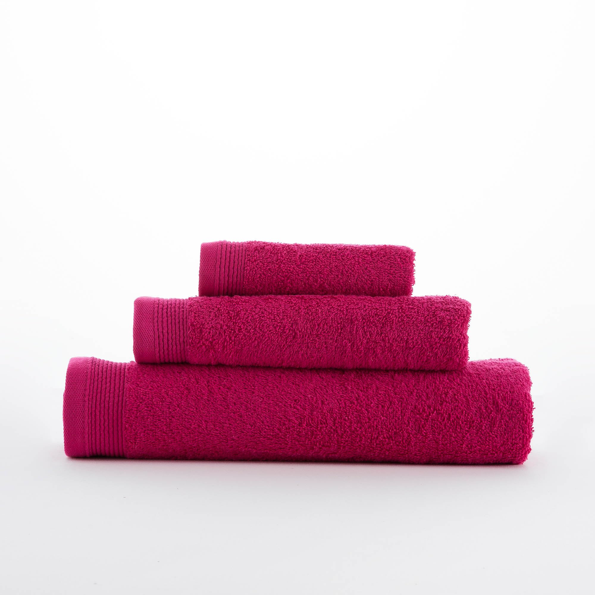BOHEME Set of 3 Towels Fuchsia 450 g
