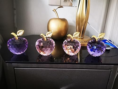 Miniatura 3 de Regalos de cristal para el día de San Valentín, pisapapeles, decoración artesanal, adorno de mesa, estatua para decoración del hogar (rosa)