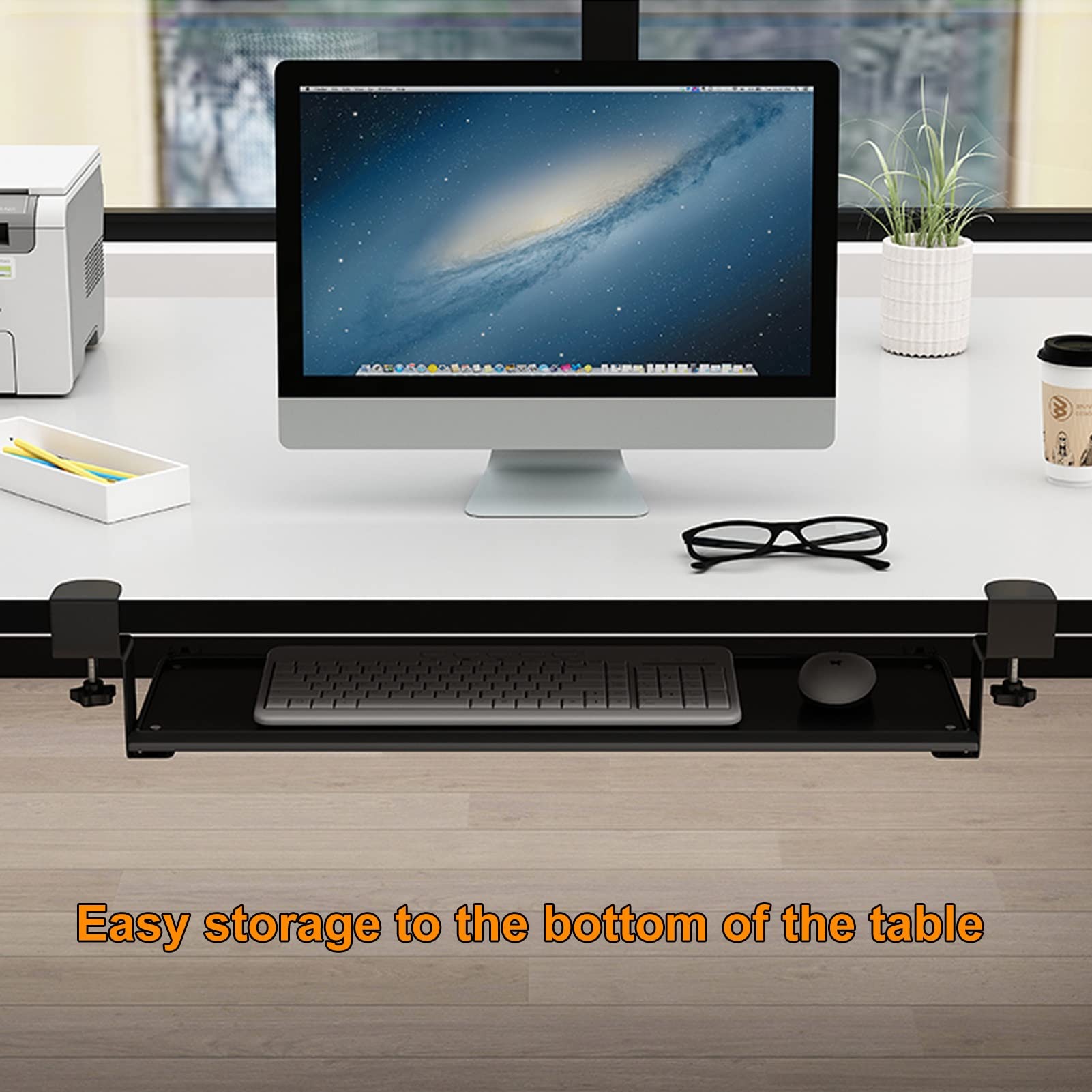 Plateau de clavier sous le bureau ergonomie Tiroir de clavier Support