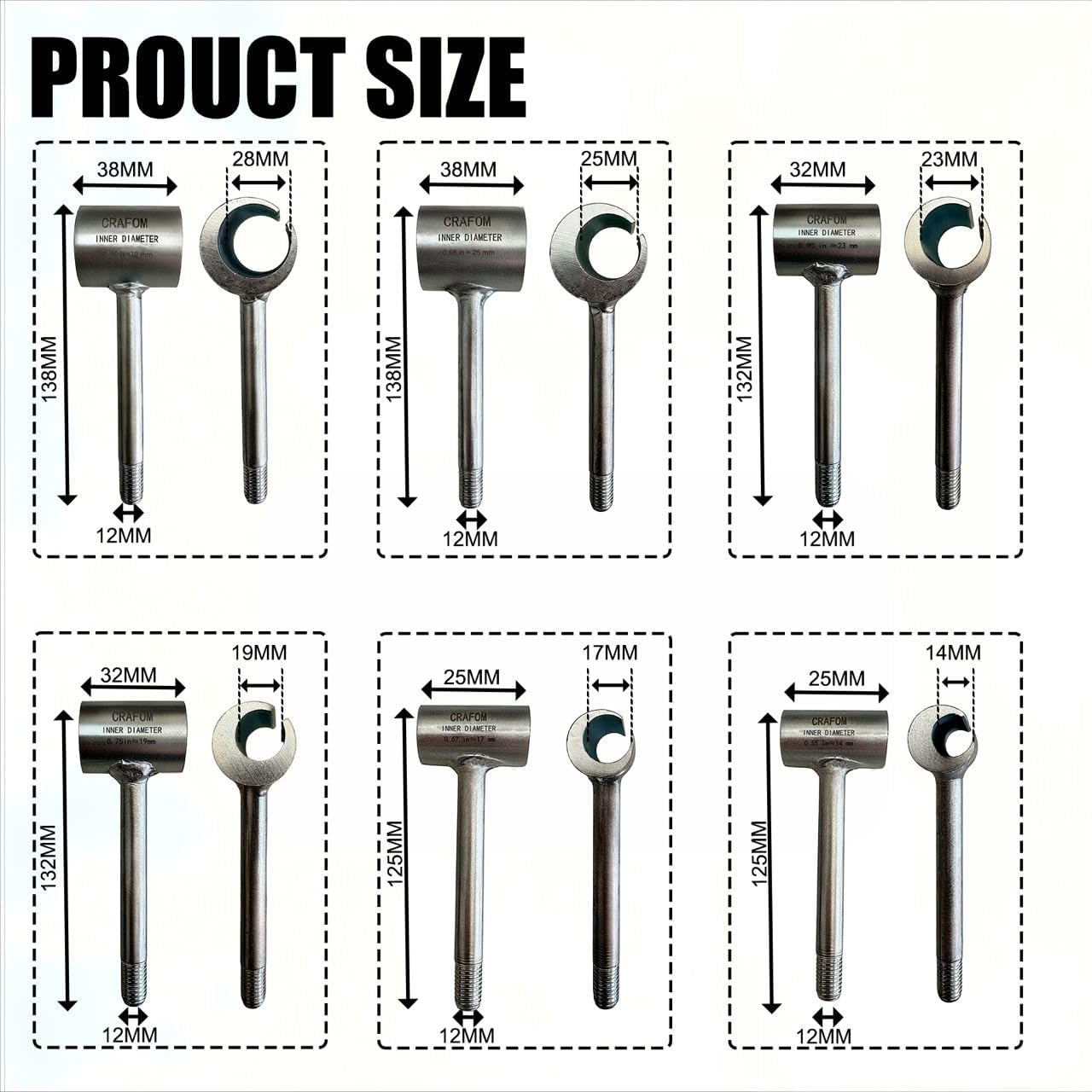 Door Hinge Adjustment Tool, 6 in 1 Toolkit Door Hinge Repair With Box,Hinge Adjuster Tool, Hinge Gap Adjustment Wrench Tool Set, Hinge Bender Tool, 6 Replaceable Heads Sagging Door Hinge