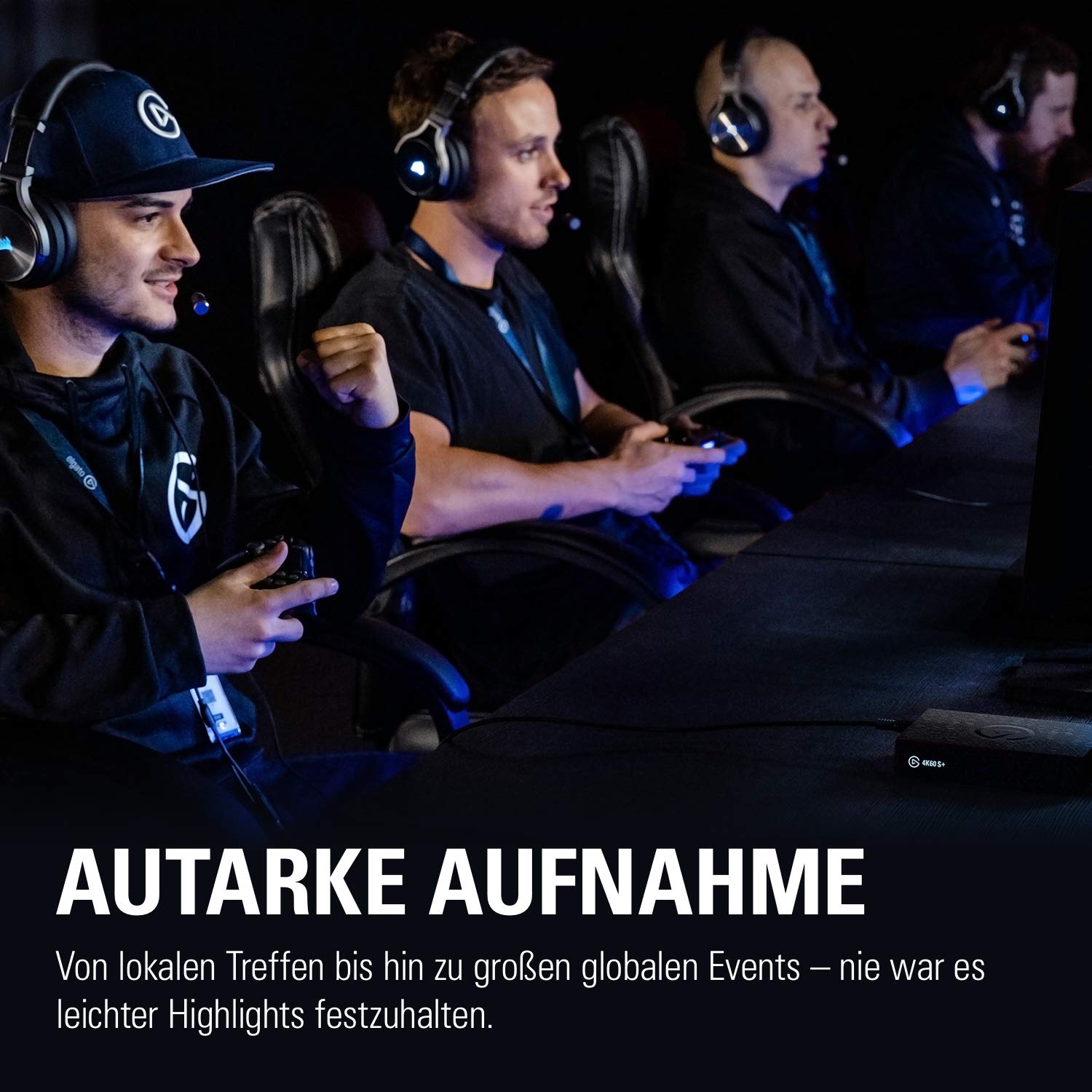 Elgato 4K60 S+, externe Aufnahmekarte, aufzeichnen in 4K60 HDR10 mit Ultra-Low-Latency auf PC oder SD Karte auf PS5/PS4, Xbox Series X/S, Xbox One X/S, in OBS und mehr, für Windows