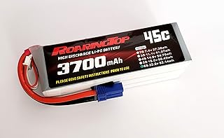 RoaringTop LiPo Battery Pack 45C 3700mAh 6S 22.2V with EC5 Plug for RC Car Boat Truck Heli Airplane