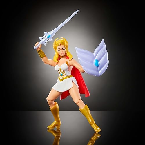 Miniatura 4 de Masters of The Universe Origins Figura de acción She-Ra Cartoon Collection, 5.5 pulgadas, heroína de TV de los años 80, diseño detallado y