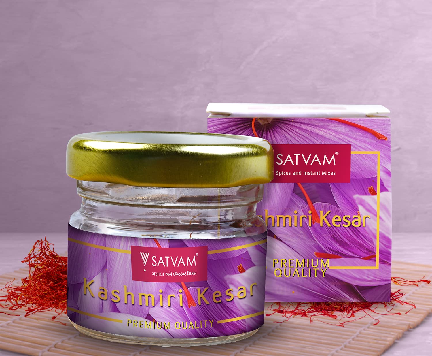 Satvam Kashmiri Kesar, Authentic Original Saffron 4g, Best Quality, Finely Selected for Exquisite Flavors