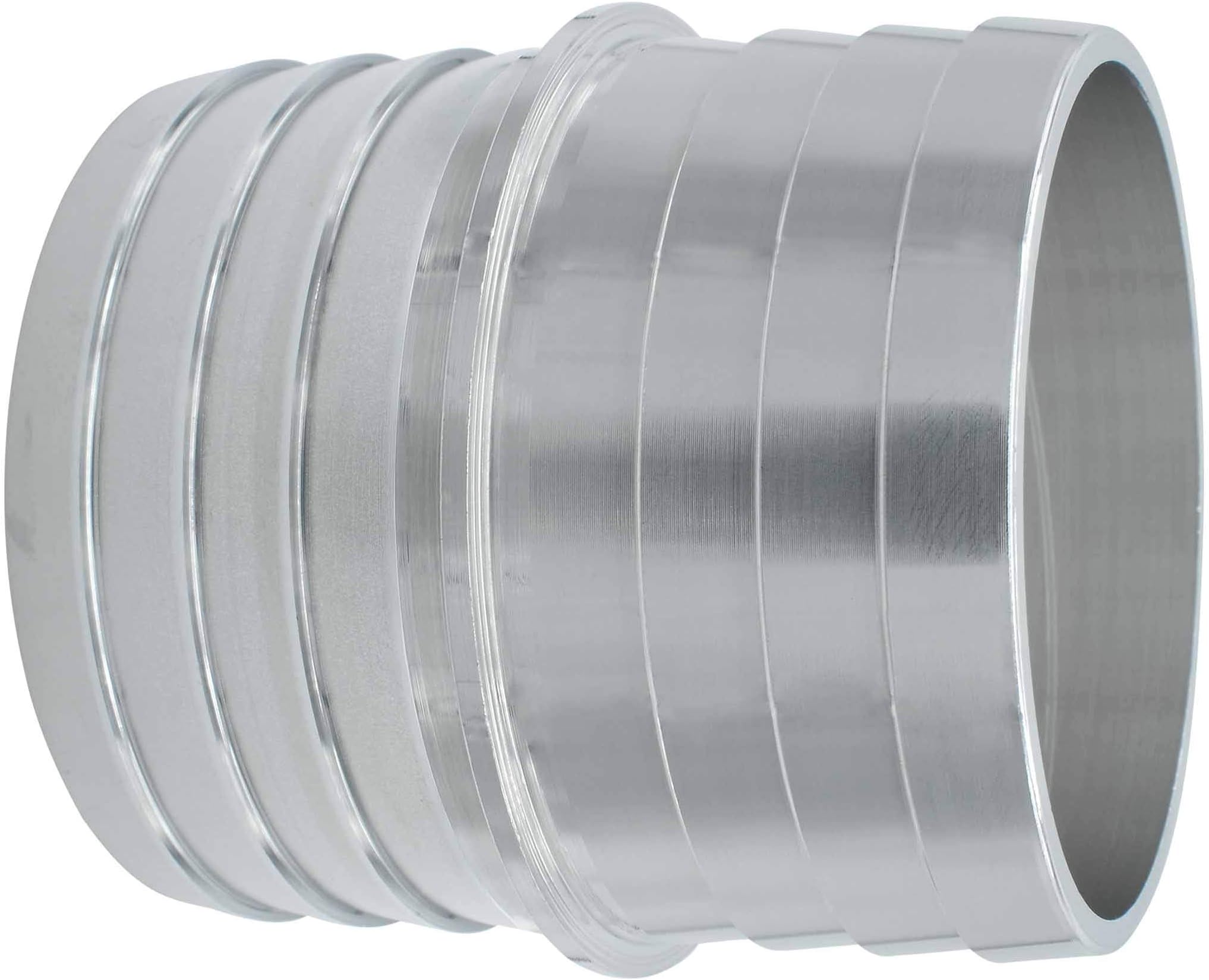 ICT Billet 2" to 2" Inch Hose Barb Splice Coupler Repair Mend Fitting Adapter Connector Radiator Coolant Intercooler Heat Exchanger Fluid Designed & Manufactured in USA Bare Aluminum AN627-32A