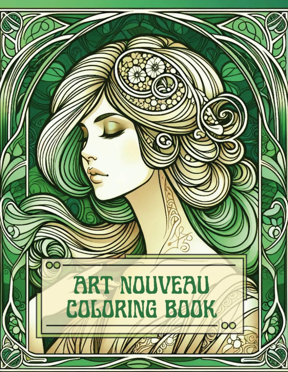 Amazon.com: Art Nouveau Coloring Book: Vintage Fashion, Whimsical ...