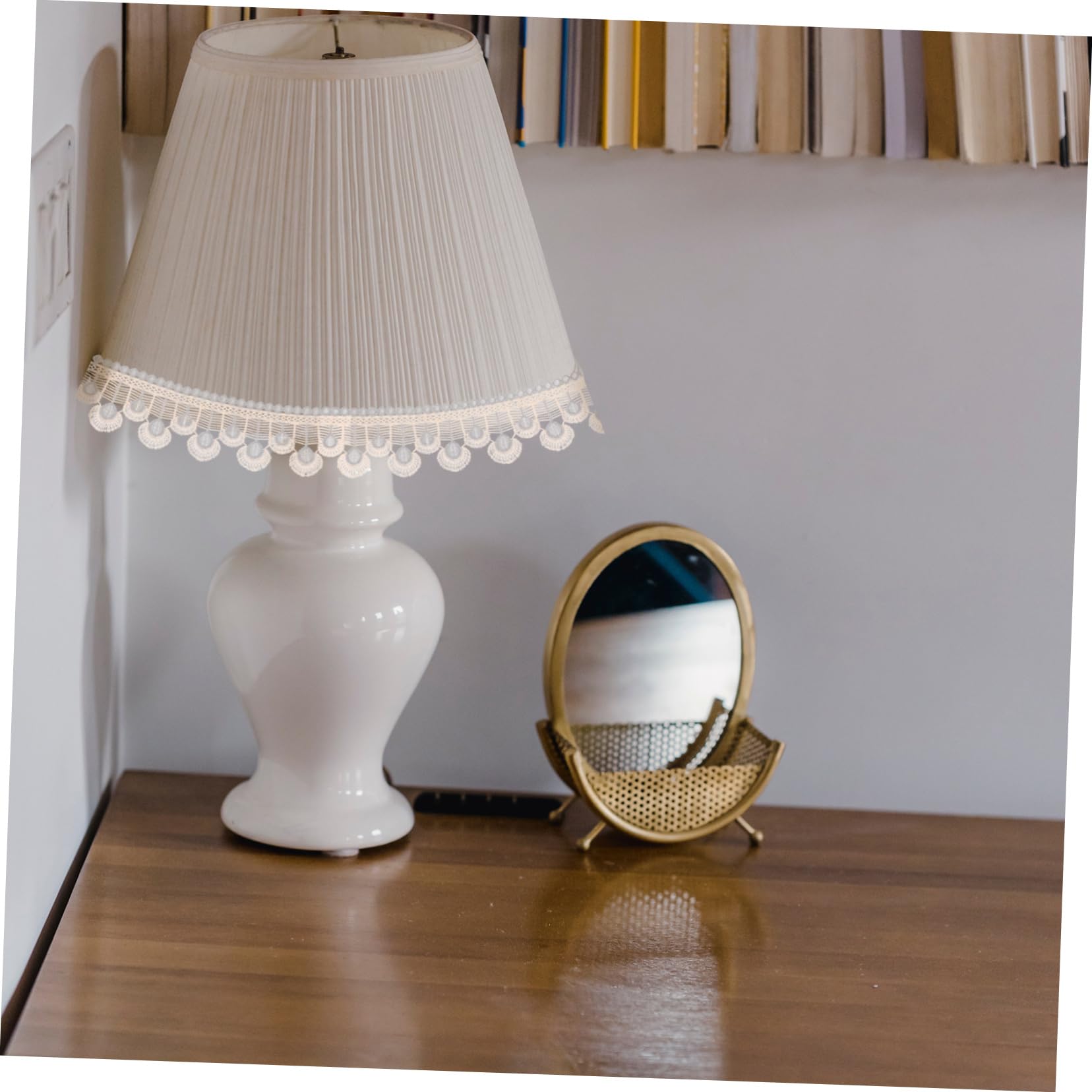 HOMSFOU Nastro Decorativo per Tende in Tulle Bordi Mantovana Materiale per Tende Fai da Te Passamaneria per Cucire