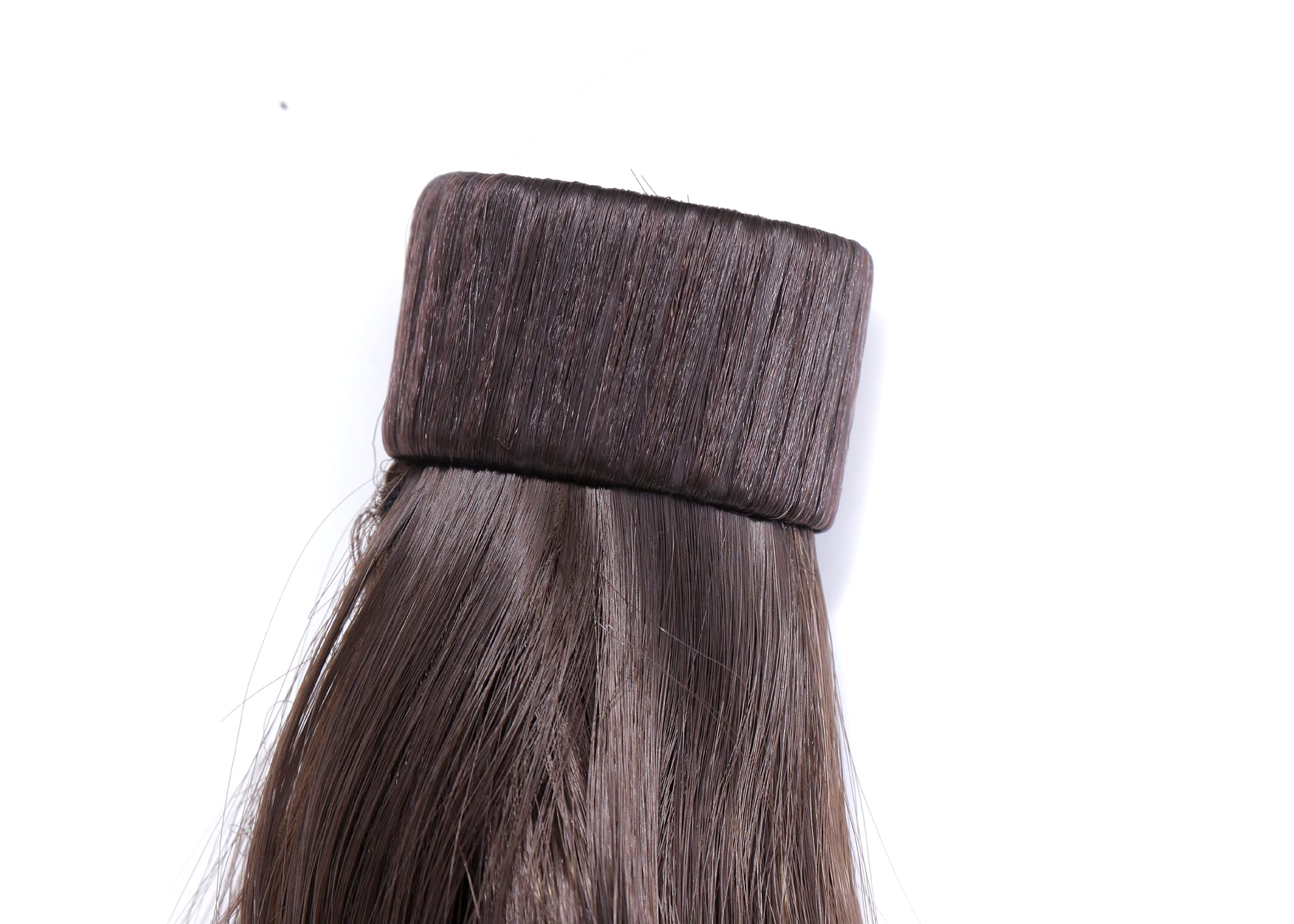 NAVMAV Wrap Around Ponytail Synthetic Hair Extension Curly Wavy Straight Wig Braid Extension Hairpiece For Girls And Women (Black Curly Hair Extension 17Inch) 1