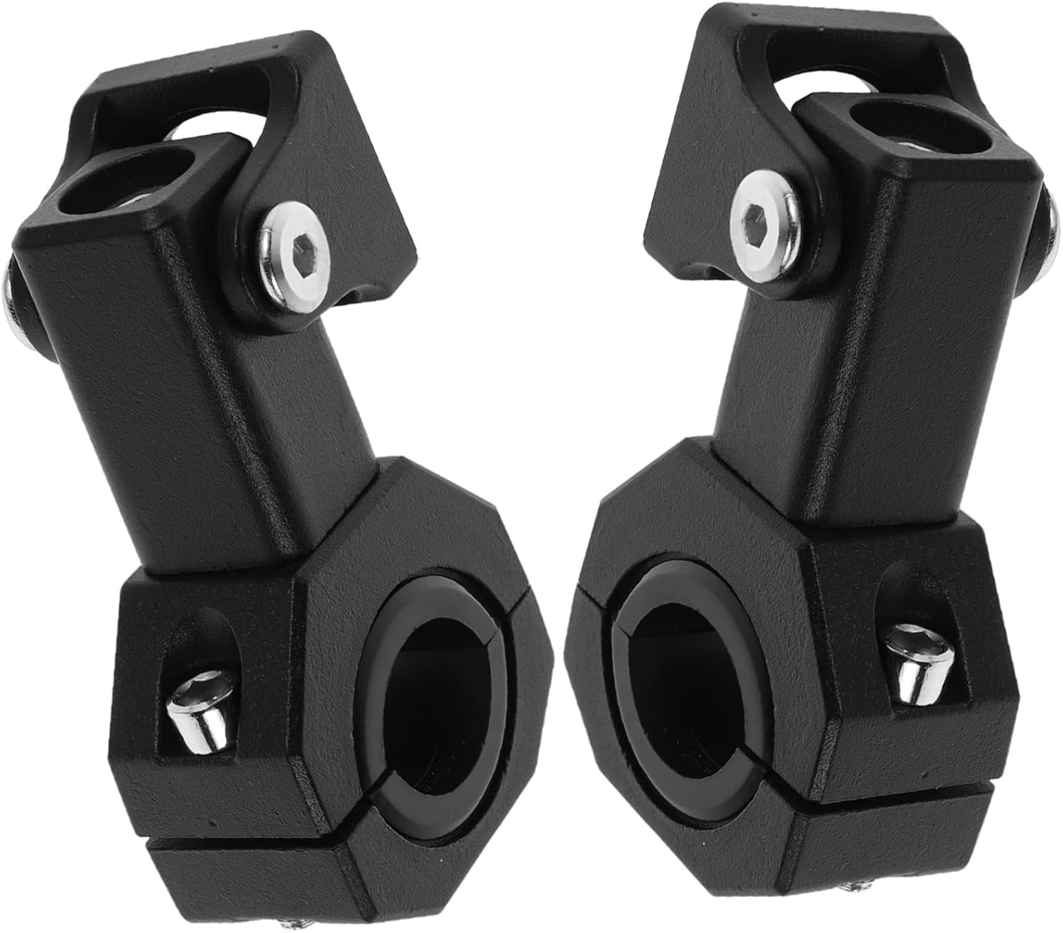 2pcs Motorcycle Headlight Mount Brackets for Fit Easy Installation Lamp Pole Clamp for Electric Scooters and Motorcycles Black Design