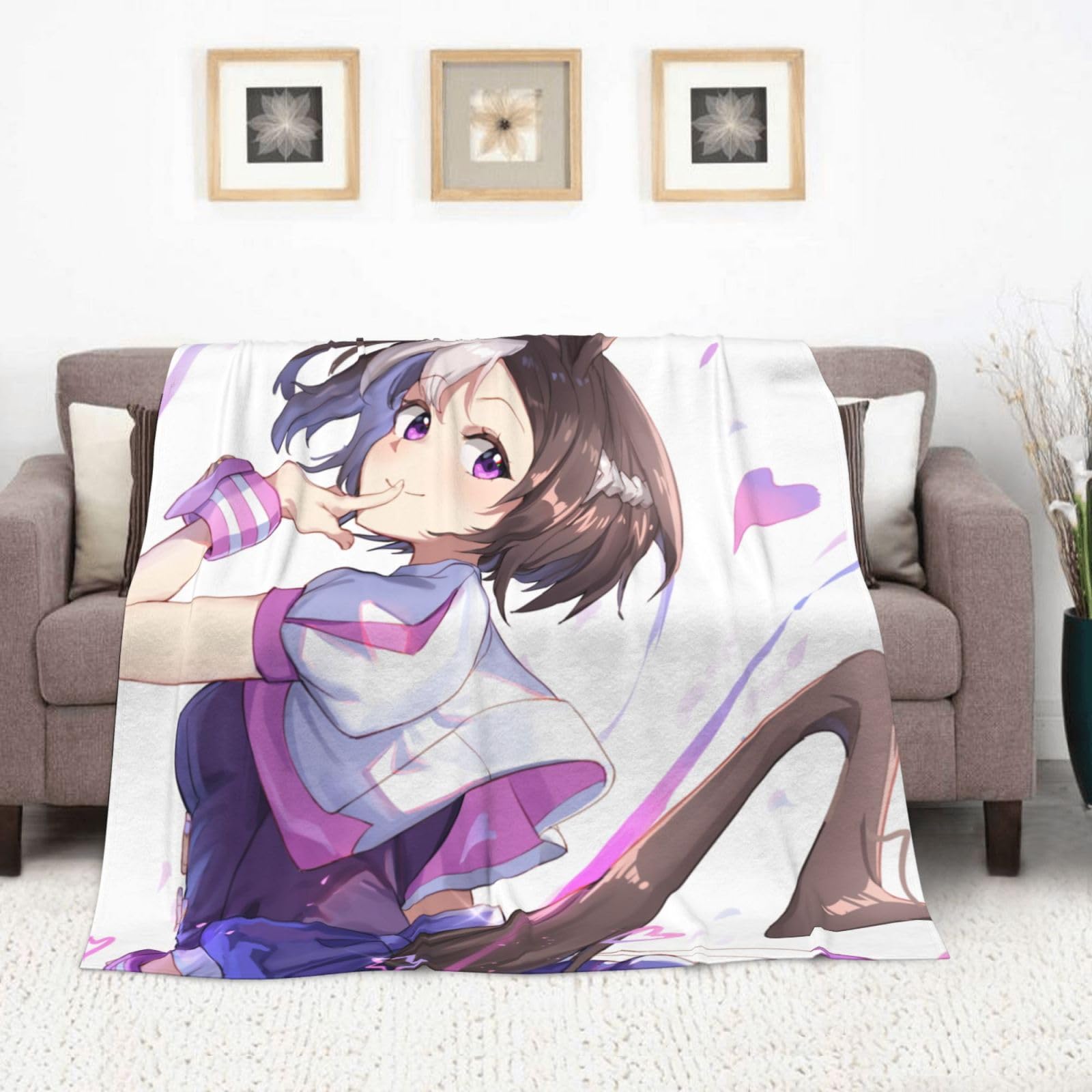 ウマ娘 プリティーダービー ふわふわ大判ブランケット Amazon.co.jp: 毛布 ウマ娘 スペシャルウィーク ブランケット