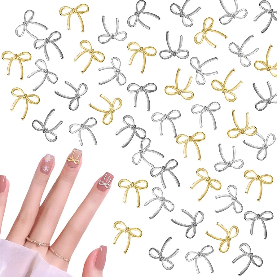 Amazon.co.jp: ネイルパーツ リボン 90個セット 3D 立体 蝶結び