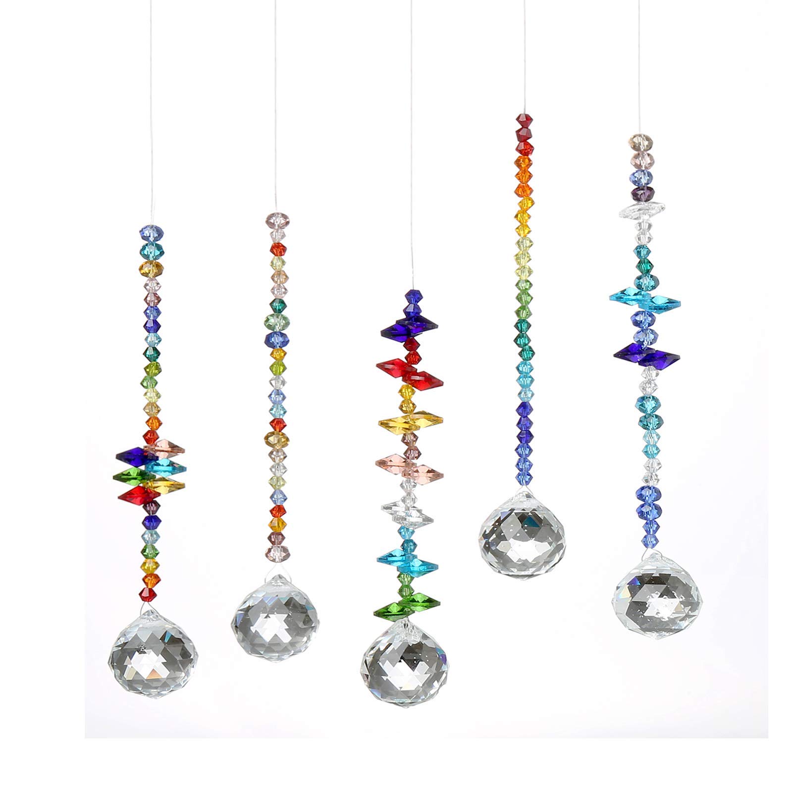 ToBeIT 12 pezzi Acchiappasole in cristallo, crea riflessi di luce, decorazione fai-da-te (A)