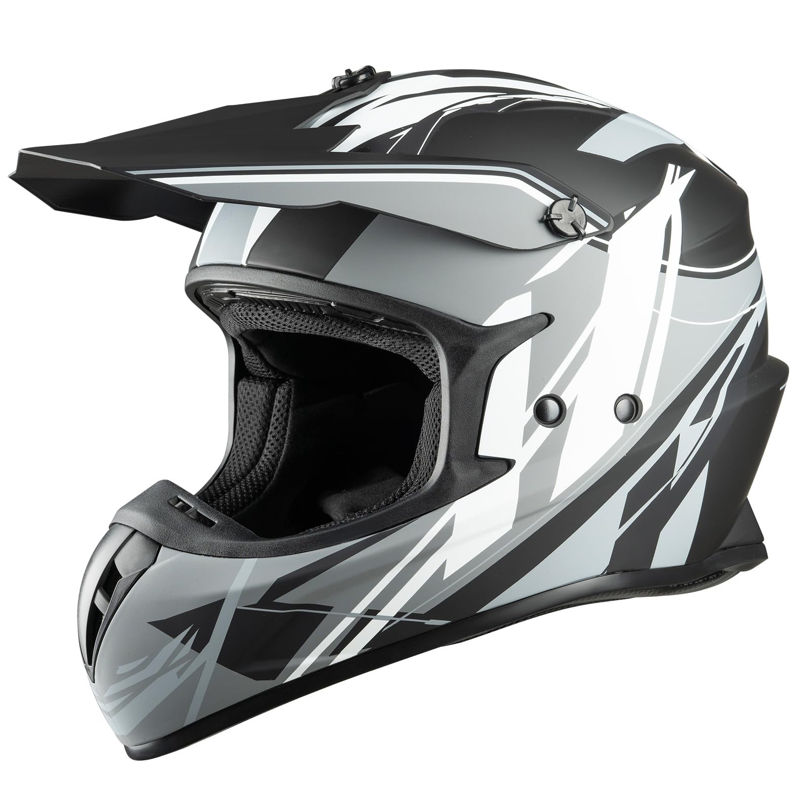 Favoto Casco Integral de Motocross para Adultos, Casco Off Road Downhill Unisex ECE 22.06 Certificado para Moto Quad ATV UTV (sin Visera) L 59-60 cm Multicolor