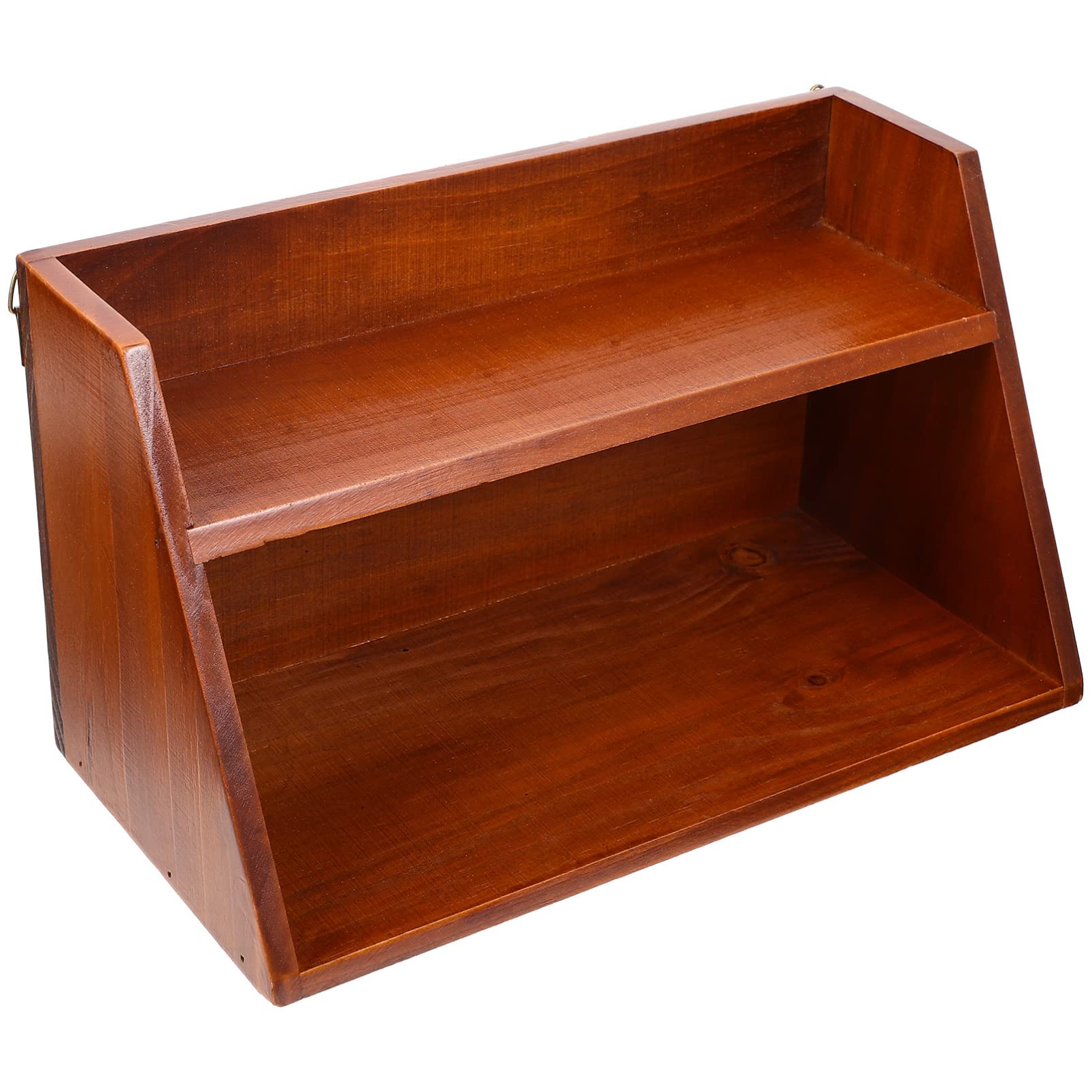 Amazon.com: FOMIYES Wood Display Shelf Wooden Storage Shelf Wooden