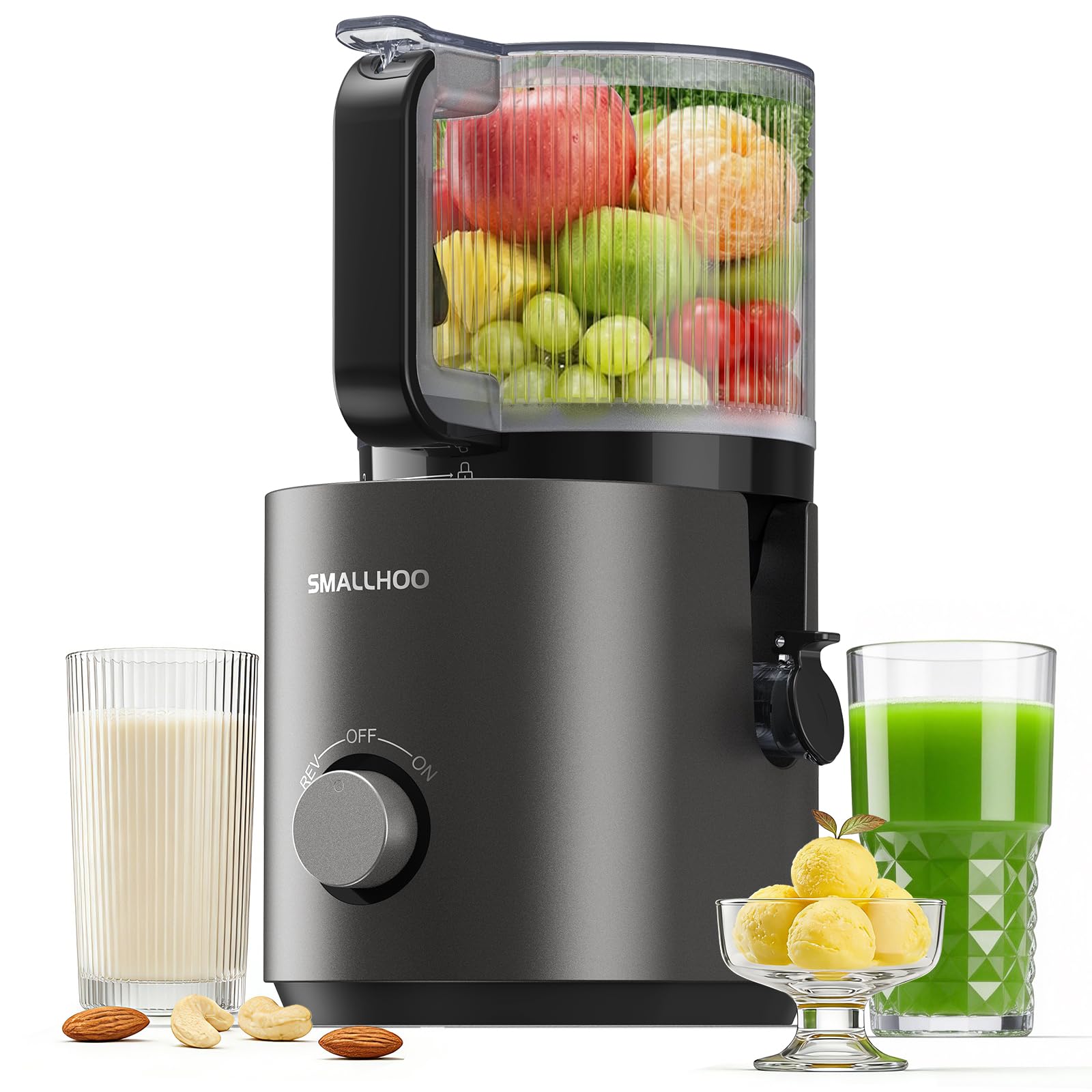 SMALLHOO 3-in-1 Cold Press Juicer