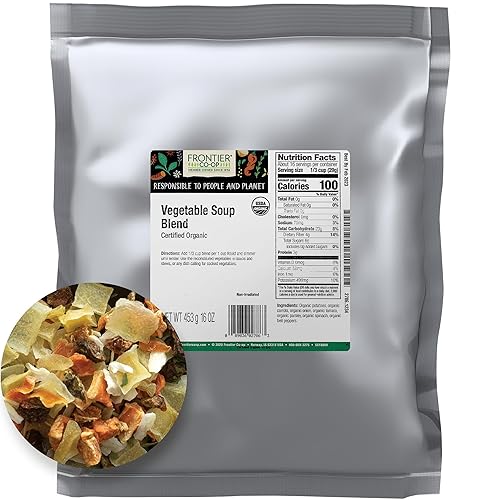 Frontier Co-op Organic Vegetable Soup Blend 1lb - Low Sodium