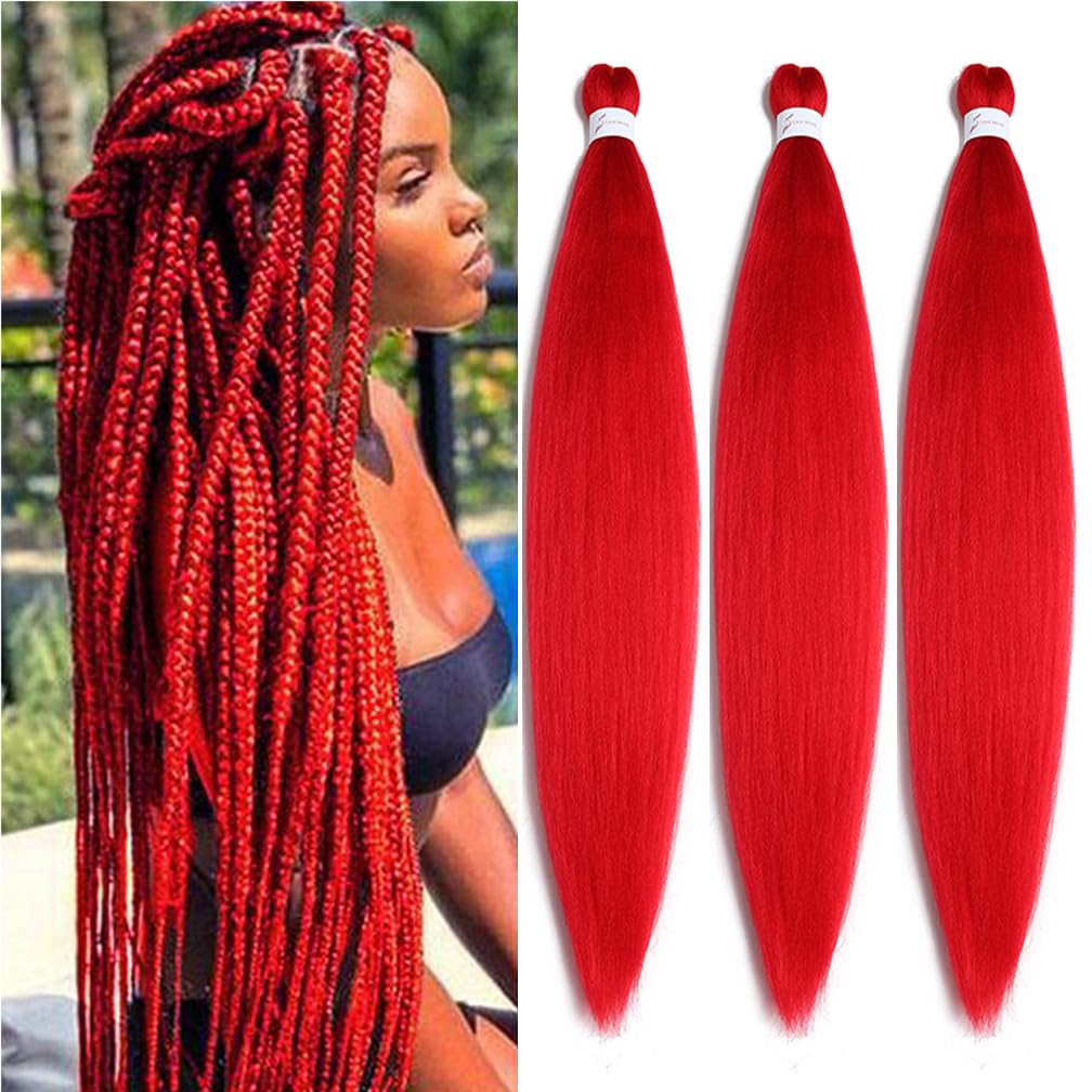 Amazon.com : BALINGHAIR Pre Stretched Braiding Hair 28 Inch Braids