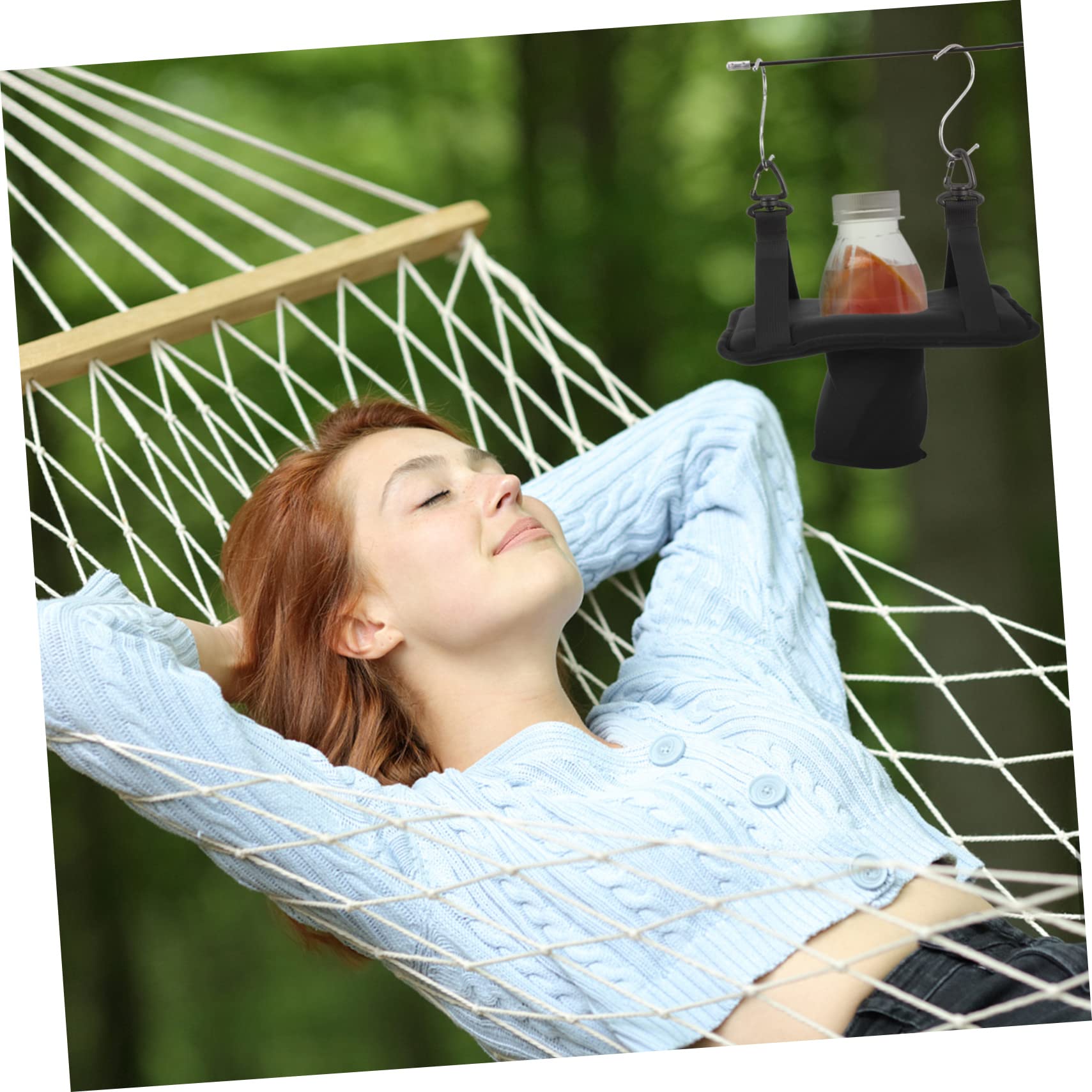 ABOOFAN 3 Pièces Porte-gobelet Suspendu Flotteur De Bière Porte-gobelet Flotteur De Piscine Porte-gobelets Flottant Plateau De Rafraîchissement Flottant Nylon L'été Panier De Rangement