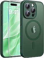 Vista 17 de FNTCASE - Funda para iPhone 15, iPhone 14 y iPhone 13, magnética, translúcida, fina y antigolpes, protección de grado militar, resistente a caídas